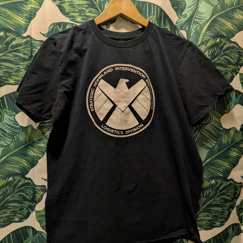Marvel Black Short-Sleeve T-Shirt Agents Of S.H.I.E.L.D.